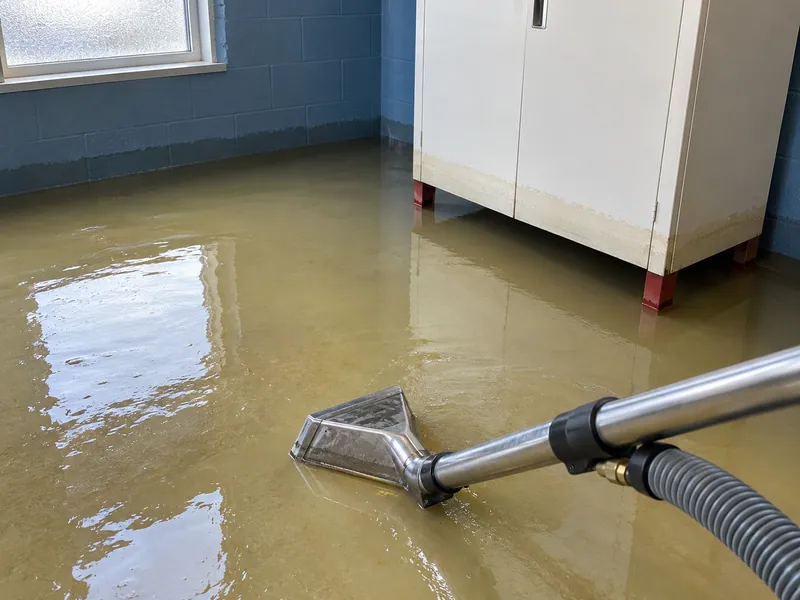 Water Extraction in Cibolo — extraction nozzle and visible cabinet waterline